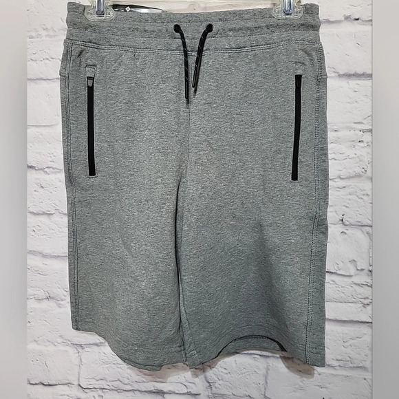 Member's Mark Boy's Elastic Drawstring Waist Active Jogger Shorts (14/16) Gray - Picture 1 of 7